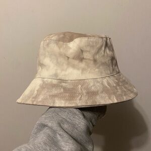 Zara Cream Tie-Dye Bucket Hat